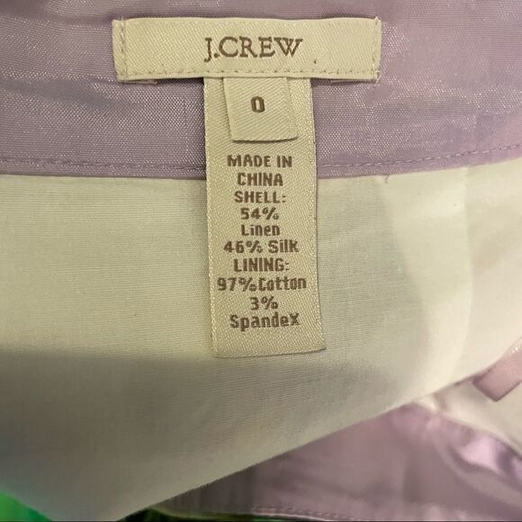 J. Crew Linen Silk Fleurette Pencil Skirt - Picture 3 of 3